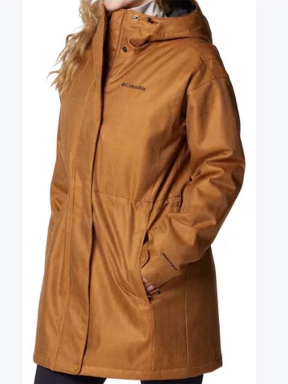 Columbia Women's Tan Hooded Trench Coat NWT SZ XL